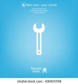wrench icon , vector illustration