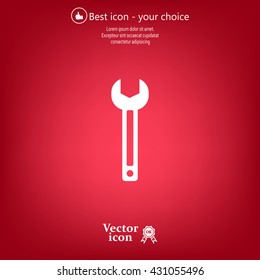 wrench icon , vector illustration