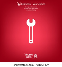 wrench icon , vector illustration