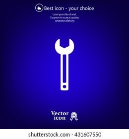 wrench icon , vector illustration