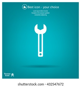 wrench icon , vector illustration