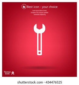 wrench icon , vector illustration
