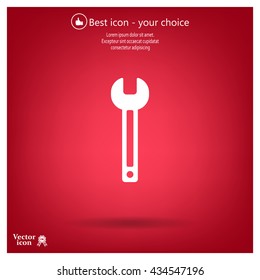 wrench icon , vector illustration