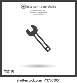 wrench icon , vector illustration