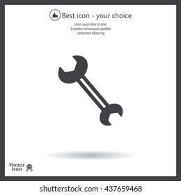 wrench icon , vector illustration