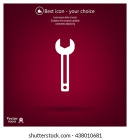 wrench icon , vector illustration