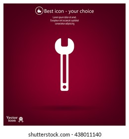 wrench icon , vector illustration