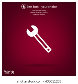 wrench icon , vector illustration