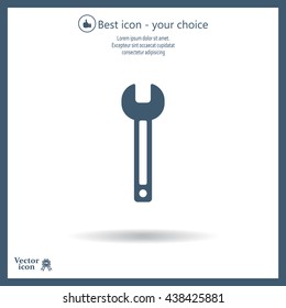 wrench icon , vector illustration