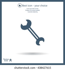 wrench icon , vector illustration