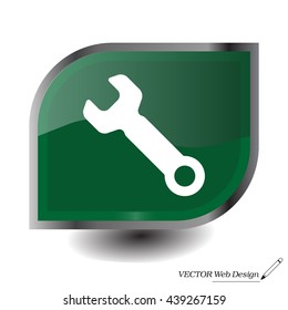 wrench icon , vector illustration