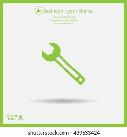 wrench icon , vector illustration