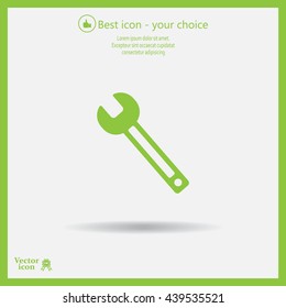 wrench icon , vector illustration