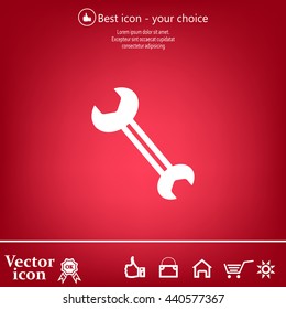 wrench icon , vector illustration