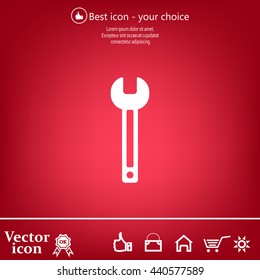 wrench icon , vector illustration