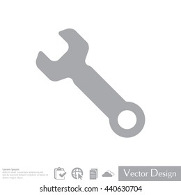 wrench icon , vector illustration
