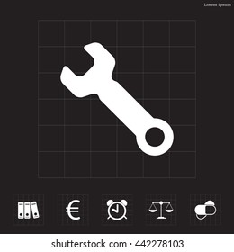 wrench icon , vector illustration