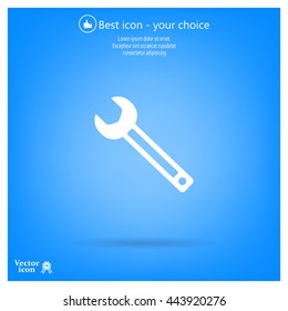 wrench icon , vector illustration