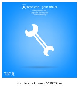 wrench icon , vector illustration