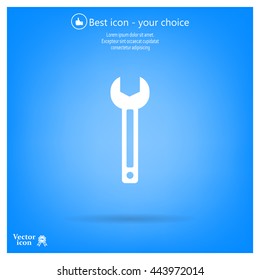 wrench icon , vector illustration