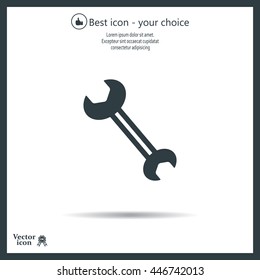 wrench icon , vector illustration