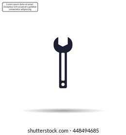 wrench icon , vector illustration