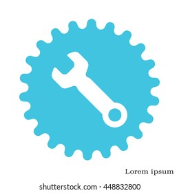 wrench icon , vector illustration