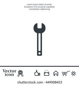 wrench icon , vector illustration