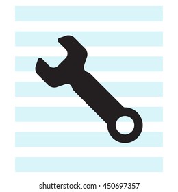 wrench icon , vector illustration