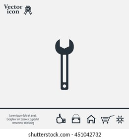 wrench icon , vector illustration