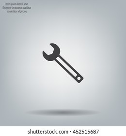 wrench icon , vector illustration