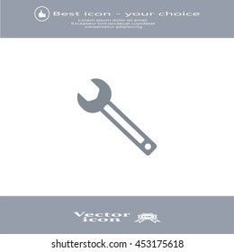 wrench icon , vector illustration