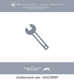 wrench icon , vector illustration