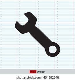wrench icon , vector illustration