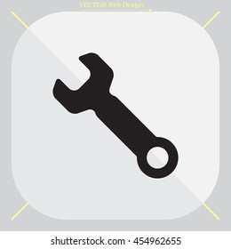 wrench icon , vector illustration