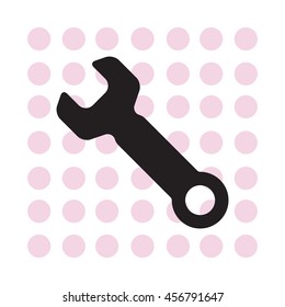 wrench icon , vector illustration