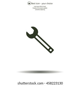 wrench icon , vector illustration