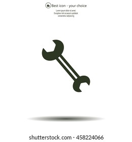 wrench icon , vector illustration