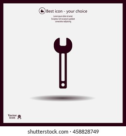 wrench icon , vector illustration