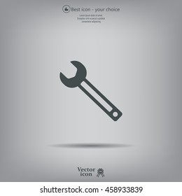wrench icon , vector illustration