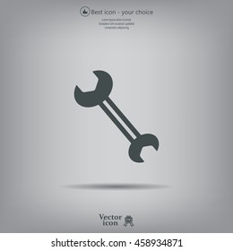 wrench icon , vector illustration