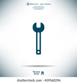 wrench icon , vector illustration