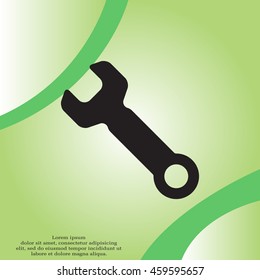 wrench icon , vector illustration
