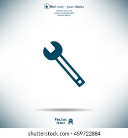 wrench icon , vector illustration