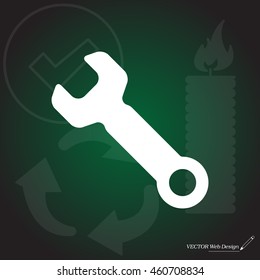 wrench icon , vector illustration