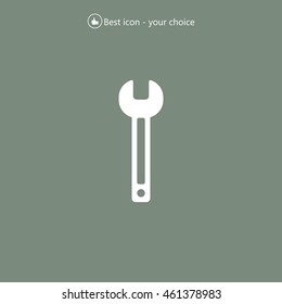 wrench icon , vector illustration