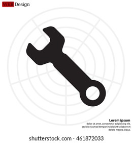 wrench icon , vector illustration