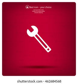 wrench icon , vector illustration