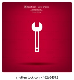 wrench icon , vector illustration