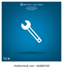 wrench icon , vector illustration